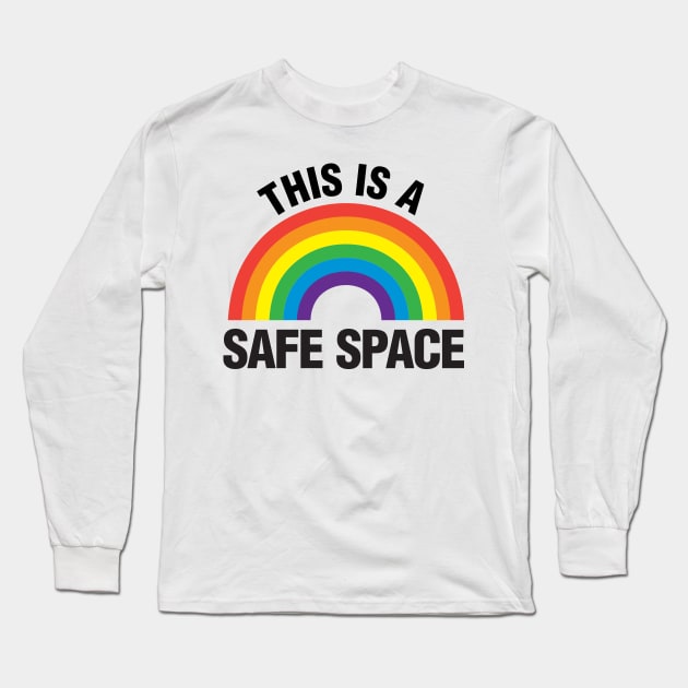 This is a Safe Space design Long Sleeve T-Shirt by JDawnInk